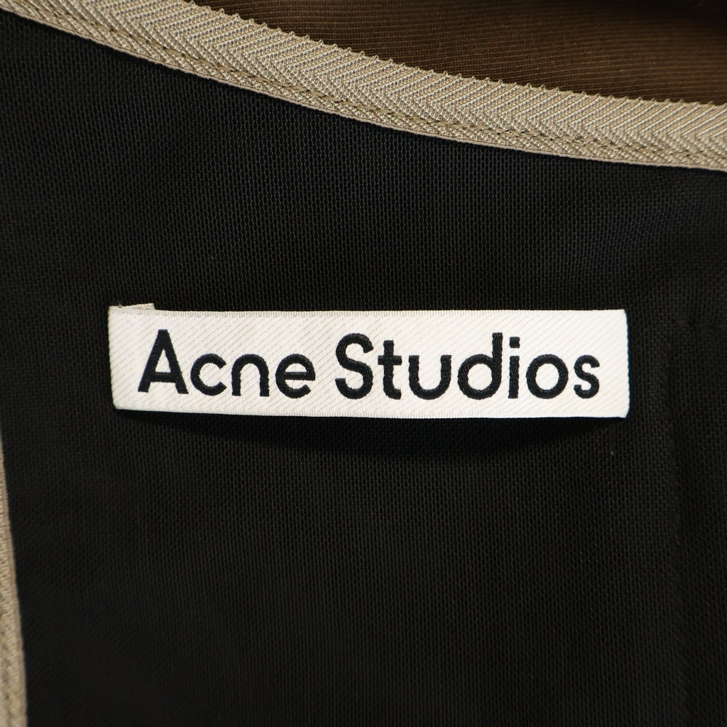 Acne Studios(アクネ ストゥディオズ) TWO-TONE UNLINED PARKA JACKET ツートン ジップアップ マウンテンパーカー ブラウン