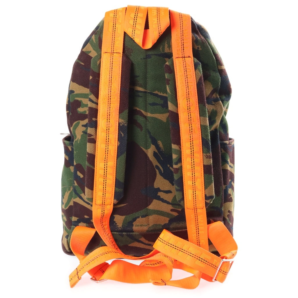 OFF-WHITE(オフホワイト) 18SS Camouflage Backpack カモフラージュ キャンバス 迷彩バックパック リュックサック カーキ OMNB003S18861034