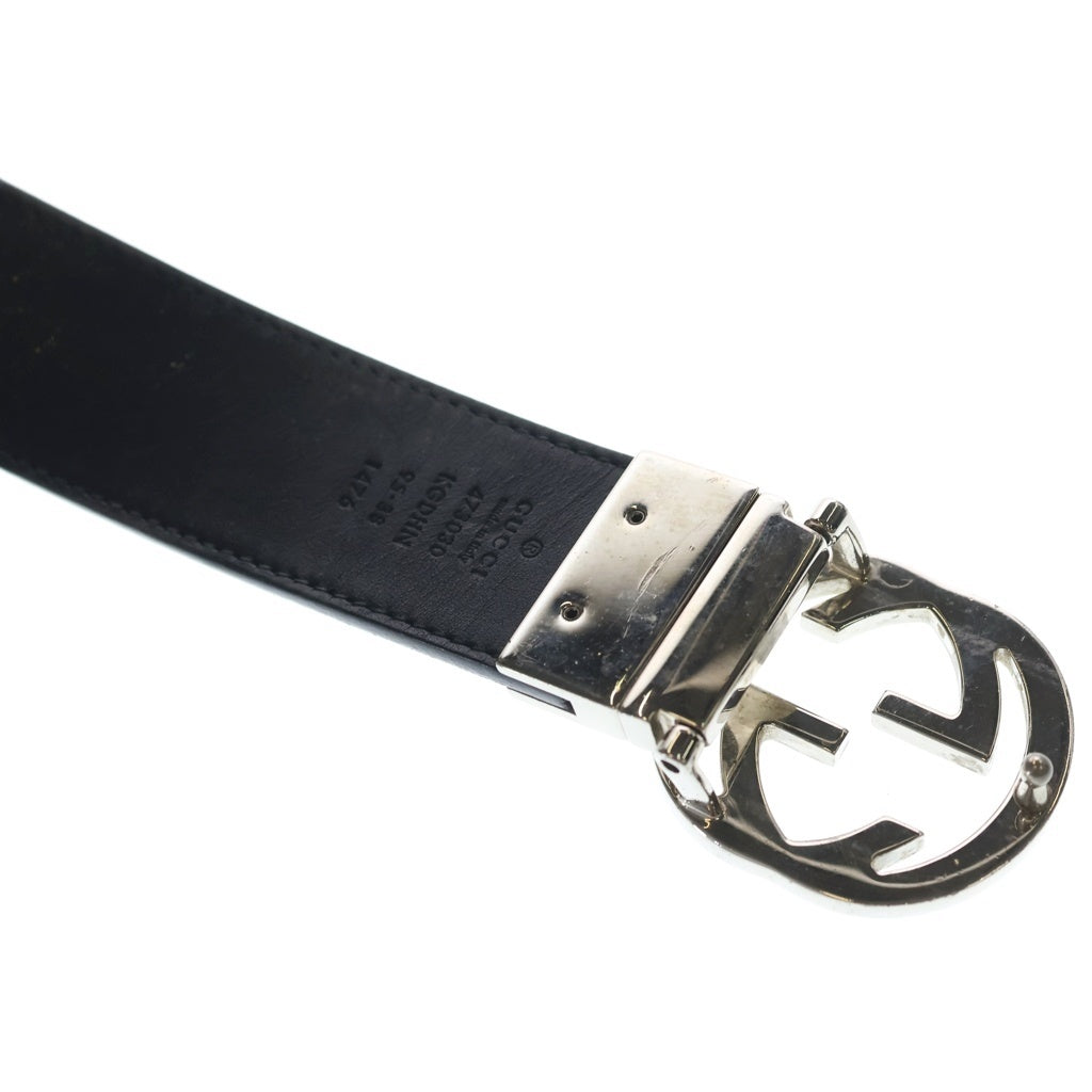 GUCCI(グッチ) Interlocking Belt インターロッキング G レザーベルト ベージュ 473030