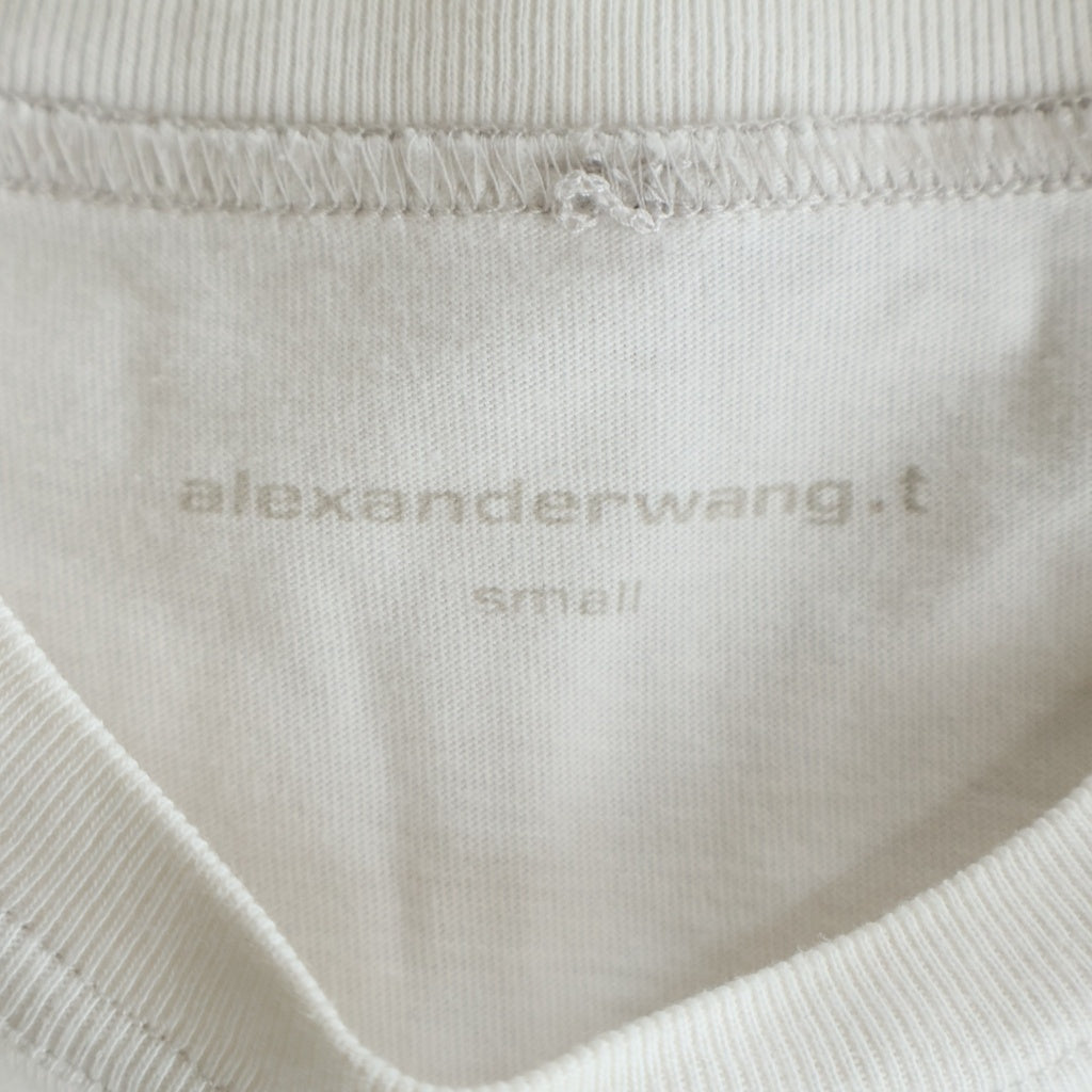 ALEXANDER WANG(アレキサンダーワン) Distressed T-Shirt 半袖Tシャツ ホワイト