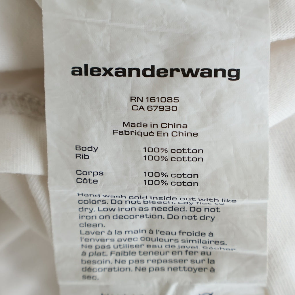 ALEXANDER WANG(アレキサンダーワン) Distressed T-Shirt 半袖Tシャツ ホワイト