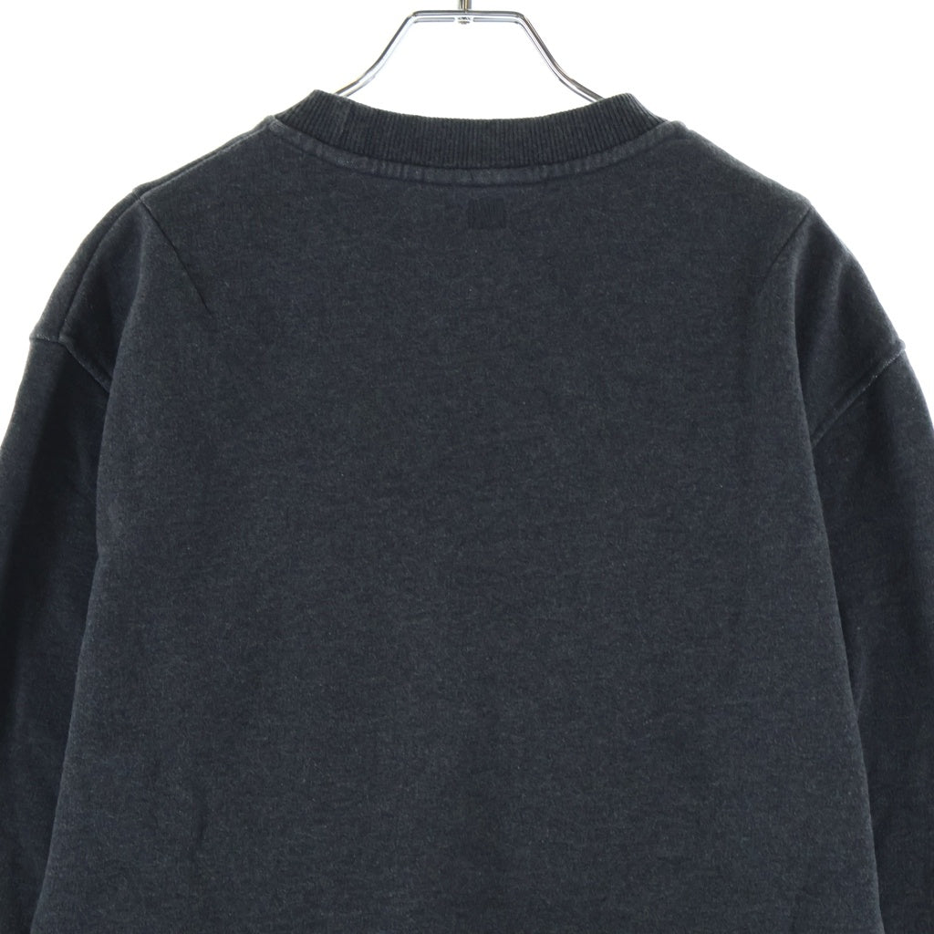 AMI Alexandre Mattiussi(アミアレクサンドルマテュッシ) Sweatshirt ハートロゴ刺繍 クルーネックスウェットトレーナー グレー H20HJ007.730