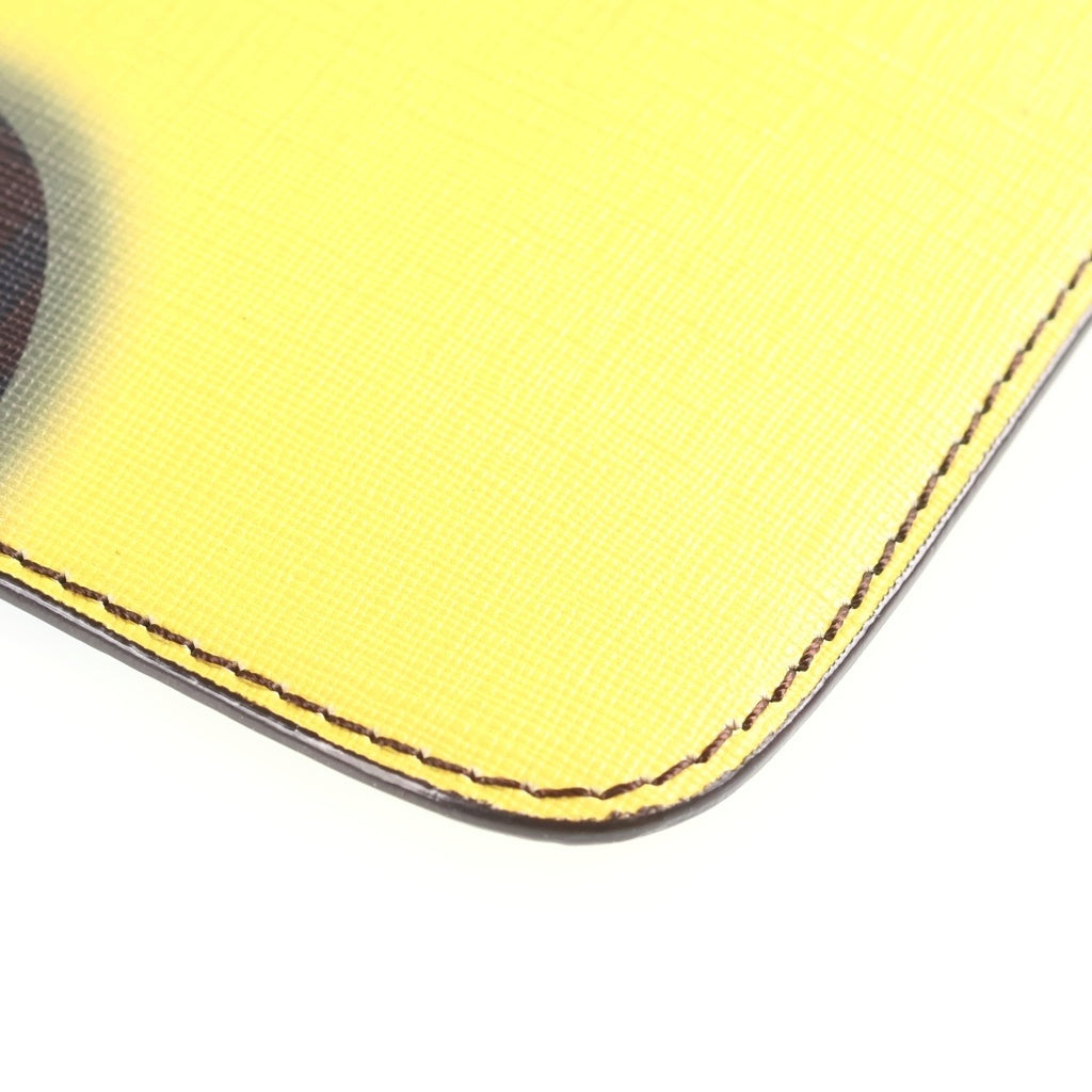 MOSCHINO(モスキーノ) Sponge Bob Clutch Bag スポンジボブ レザークラッチバッグ イエロー