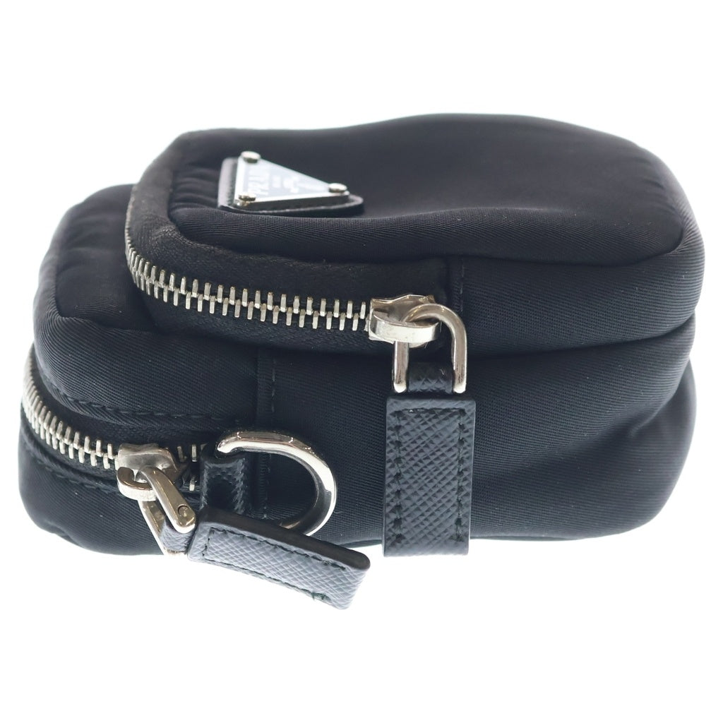 PRADA(プラダ) Re-Nylon Shoulder Bag Pouch リナイロン トライアングルロゴ ショルダーポーチ ショルダーバッグ ブラック 2ZT024