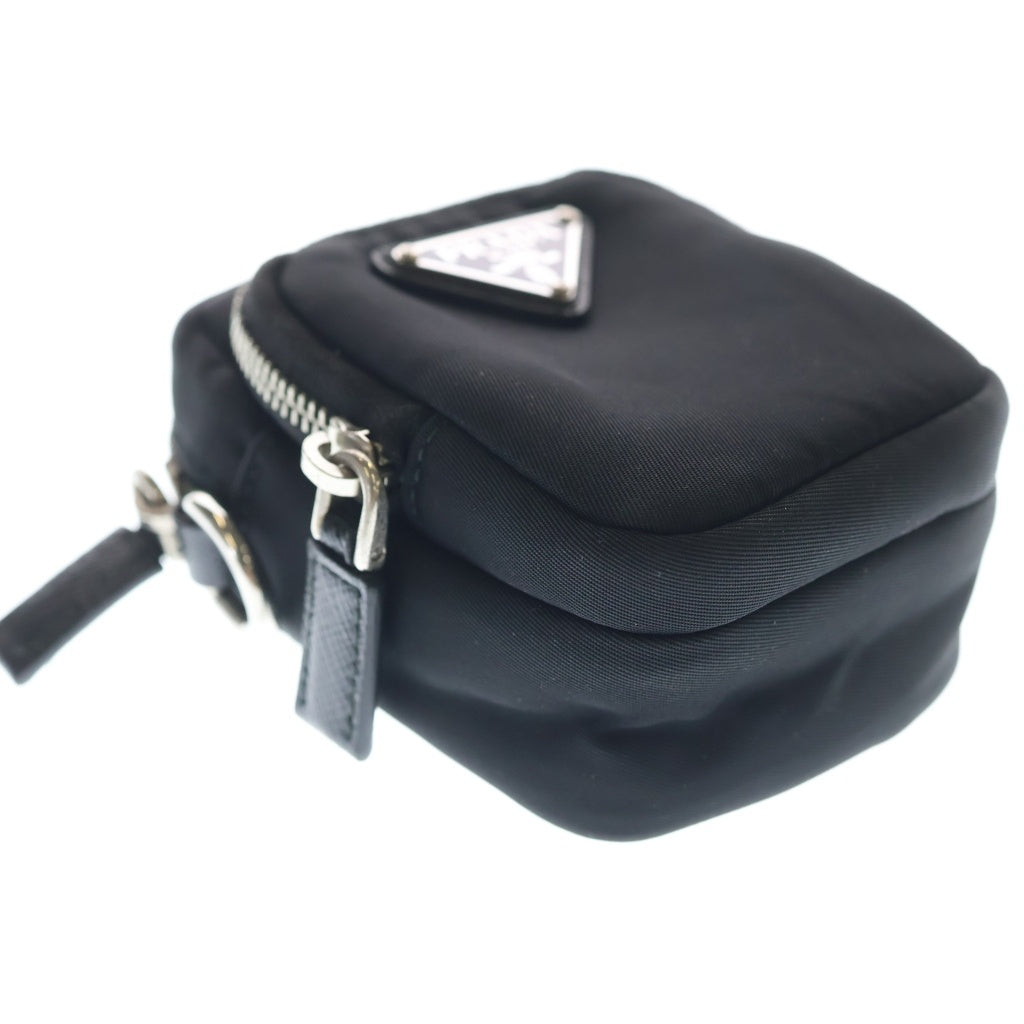 PRADA(プラダ) Re-Nylon Shoulder Bag Pouch リナイロン トライアングルロゴ ショルダーポーチ ショルダーバッグ ブラック 2ZT024