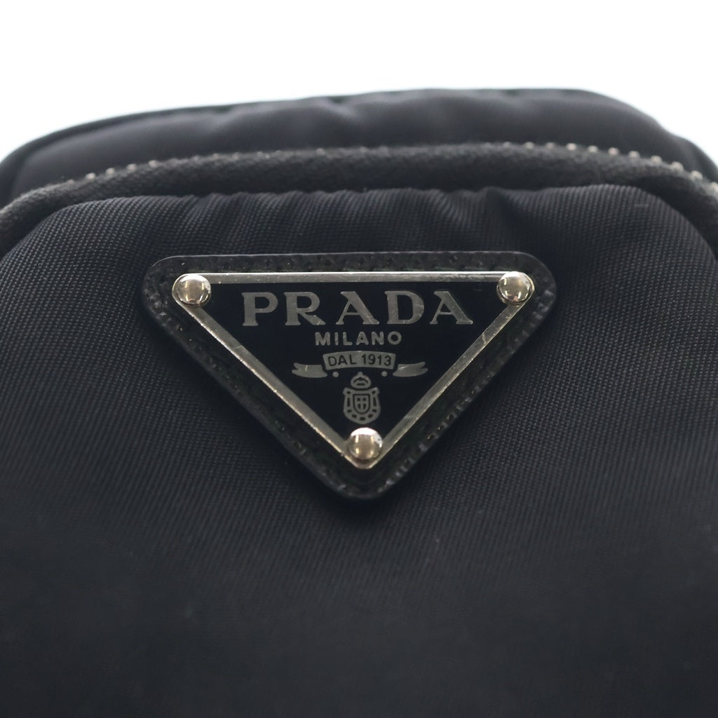 PRADA(プラダ) Re-Nylon Shoulder Bag Pouch リナイロン トライアングルロゴ ショルダーポーチ ショルダーバッグ ブラック 2ZT024