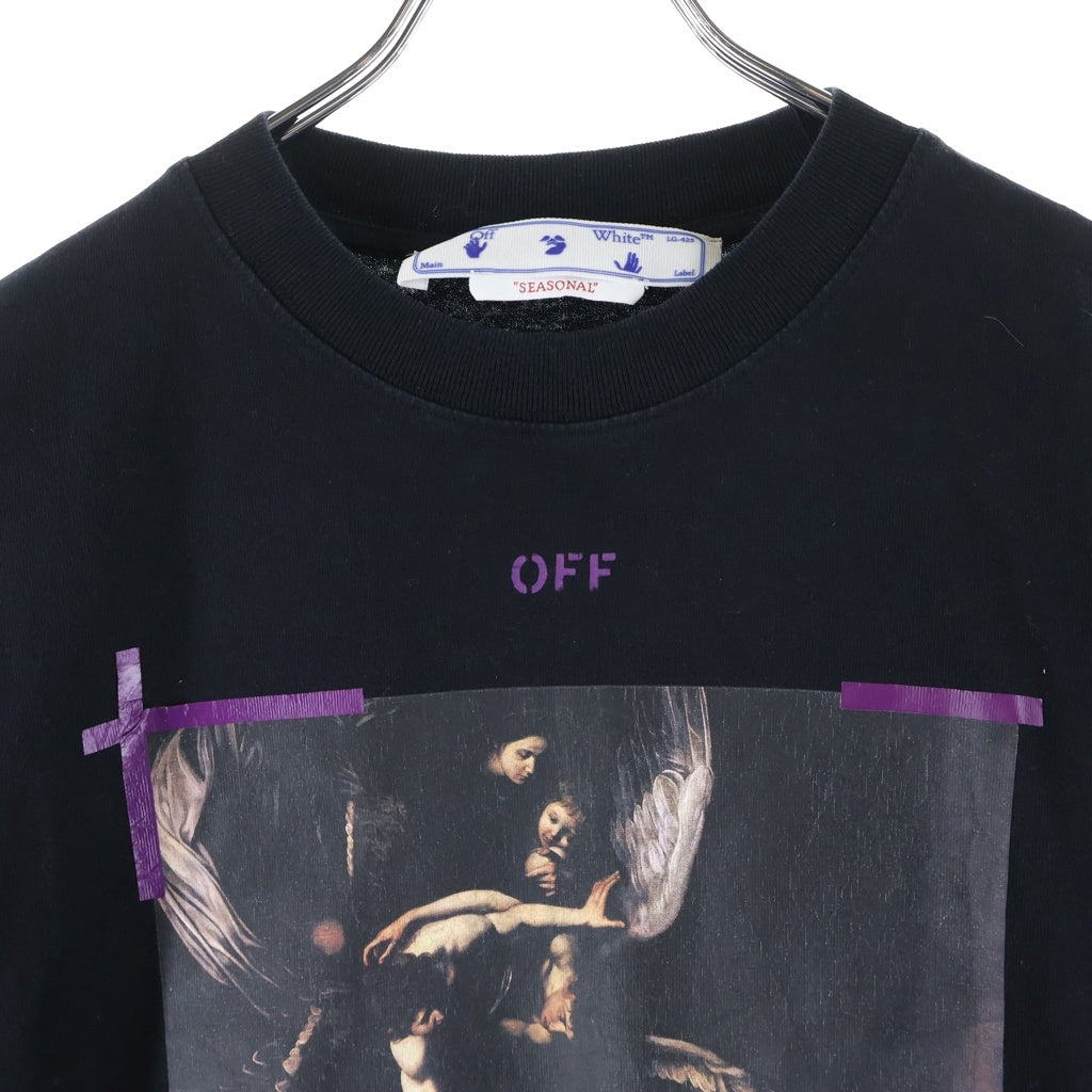 OFF-WHITE(オフホワイト) 23SS Caravaggio Print T-Shirt カラヴァッジョ 半袖Tシャツ ブラック OMAA119S23JER001