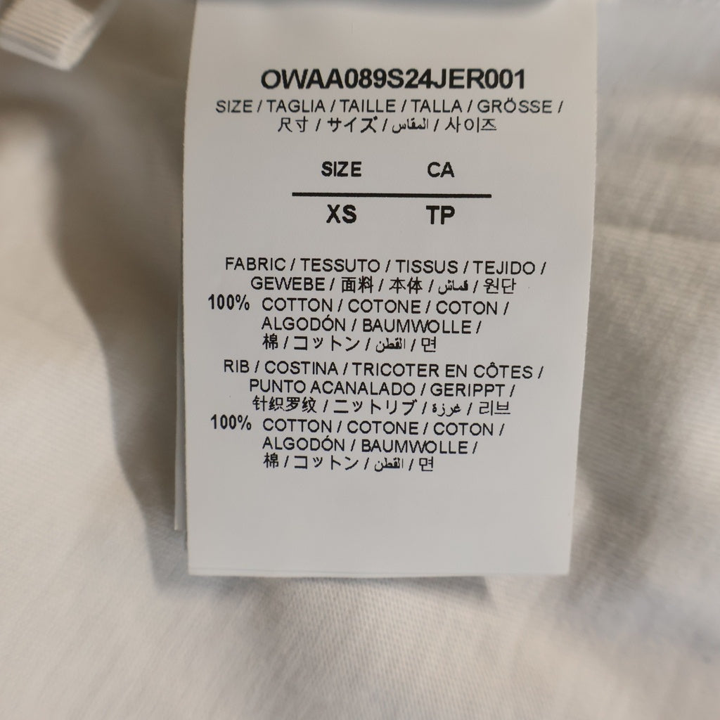 OFF-WHITE(オフホワイト) 24SS Floral T-Shirt 半袖Tシャツ ホワイト OWAA089S24JER001