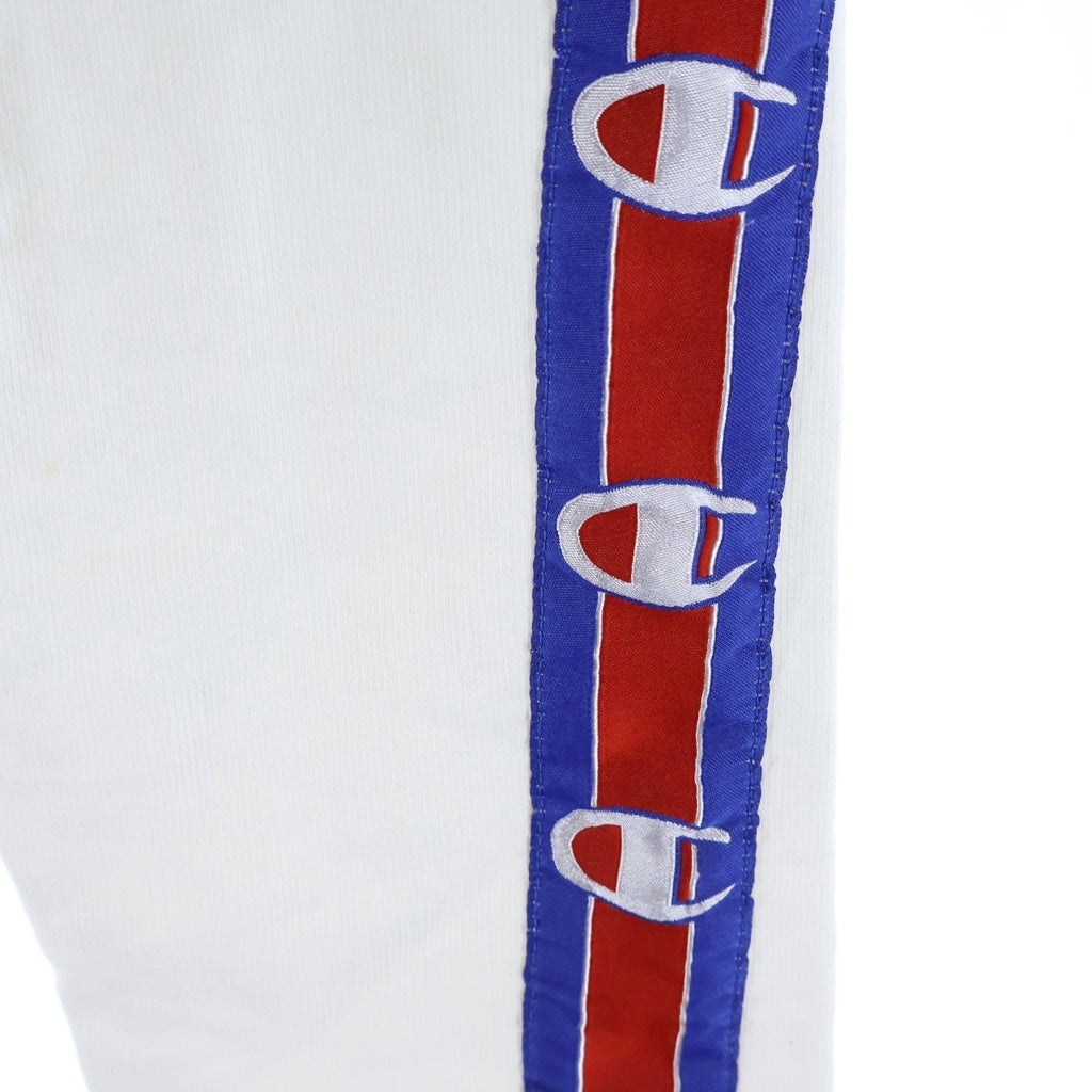 VETEMENTS(ヴェトモン) 17SS ×Champion Tape Zip Up Hoodie チャンピオン テープ ジップアップスウェットパーカー フーディー ホワイト MSS17CH17
