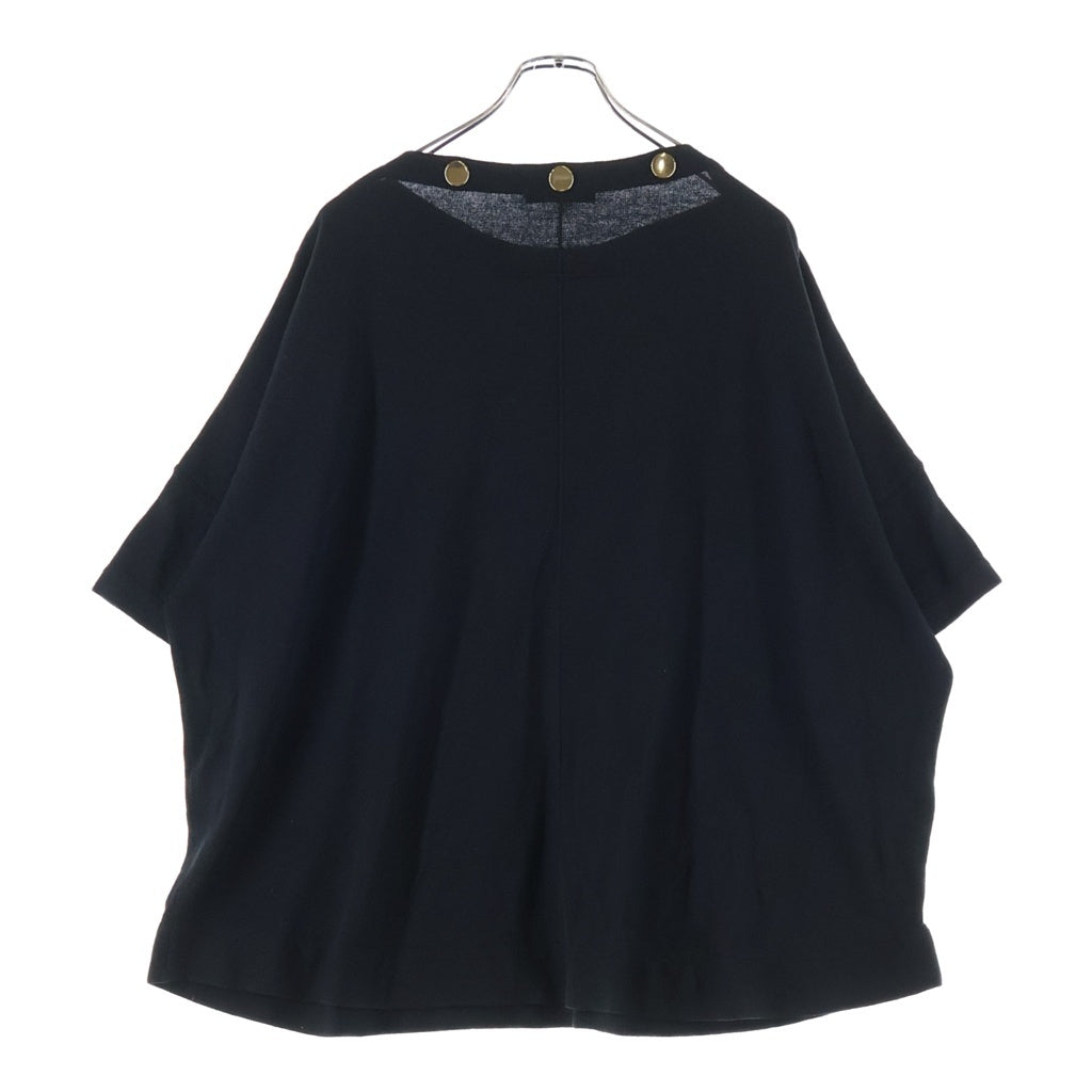 GIVENCHY(ジバンシィ) Knit T-Shirt オーバーサイズ ニット半袖Tシャツ ブラック 13X 7855 540