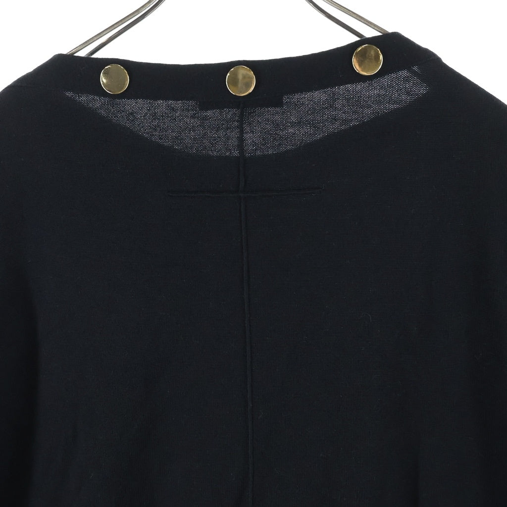 GIVENCHY(ジバンシィ) Knit T-Shirt オーバーサイズ ニット半袖Tシャツ ブラック 13X 7855 540