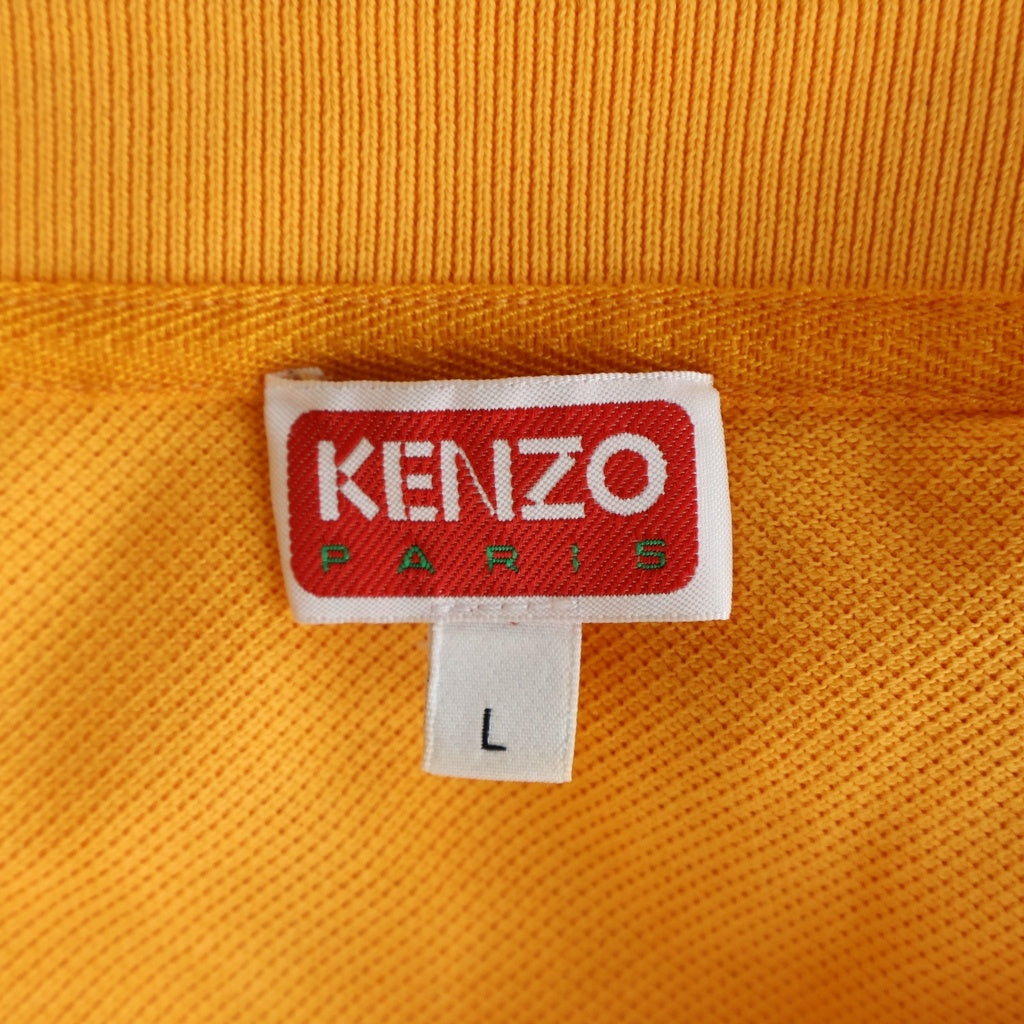 KENZO(ケンゾー) Mini Polo Dress ロゴ刺繍 半袖ポロシャツ ドレス オレンジ レディース FC62RO7074PU