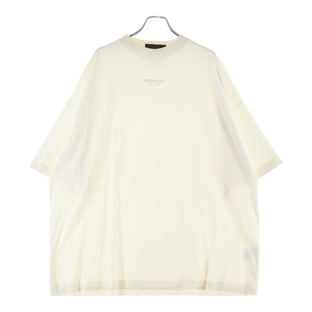 FEAR OF GOD ESSENTIALS(フィアオブゴッド エッセンシャルズ) S/S T-SHIRT ラバーロゴ 半袖Tシャツ アイボリー