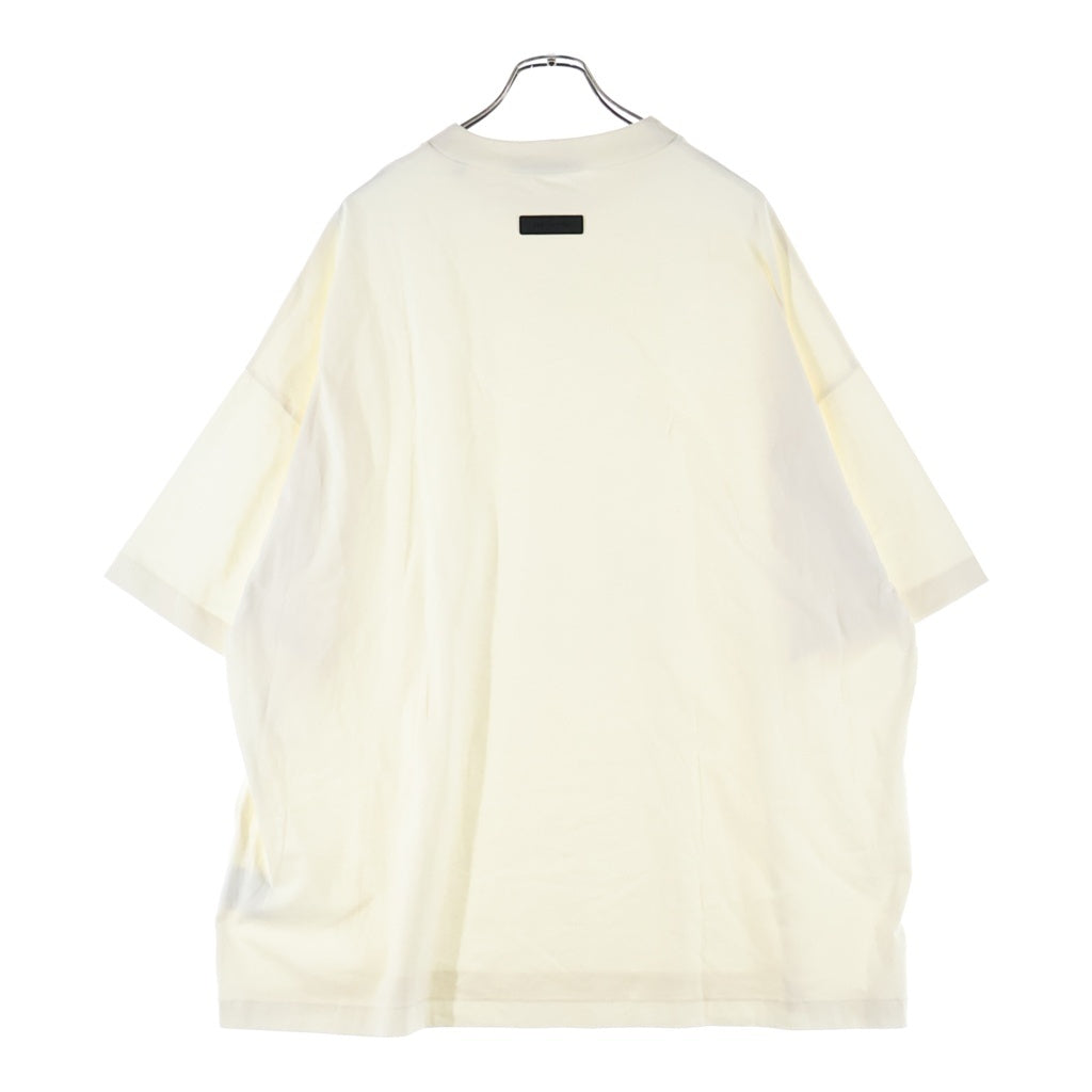 FEAR OF GOD ESSENTIALS(フィアオブゴッド エッセンシャルズ) S/S T-SHIRT ラバーロゴ 半袖Tシャツ アイボリー