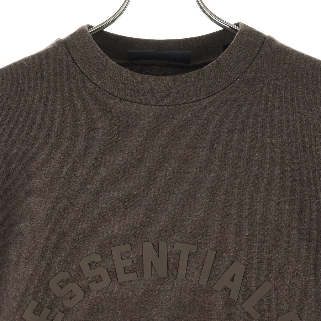 FEAR OF GOD ESSENTIALS(フィアオブゴッド エッセンシャルズ) HEAVY T-SHIRT ヘビーオンス ラバーロゴ 長袖Tシャツ ブラウン