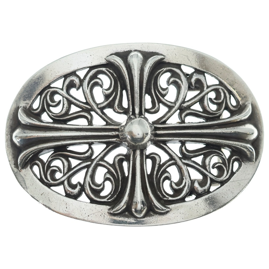 CHROME HEARTS(クロムハーツ) BUCKL OVAL LG CROSS バックルオーバル クロス エクストララージ シルバー
