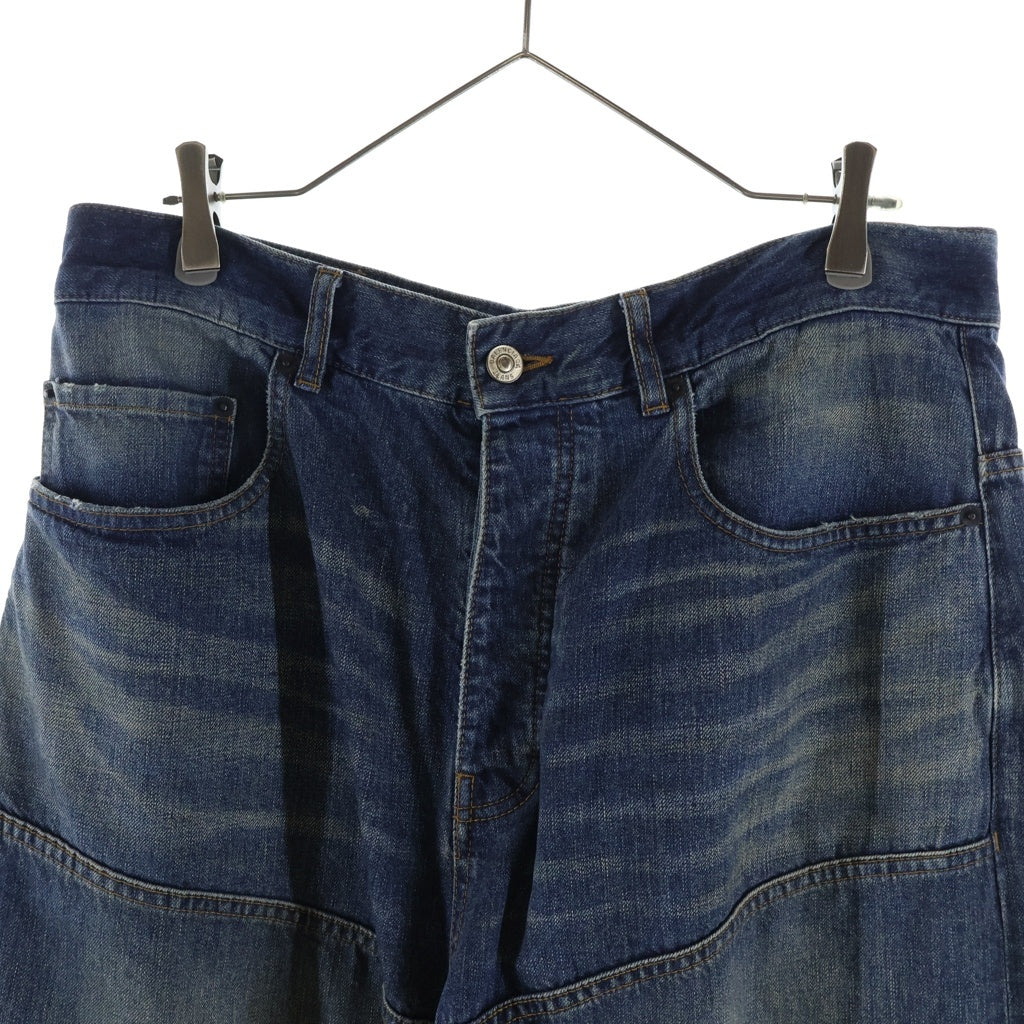BALENCIAGA(バレンシアガ) George V Denim Baggy Pants ドローコード バギーデニムパンツ インディゴ 814161TRW62 814161 TRW62