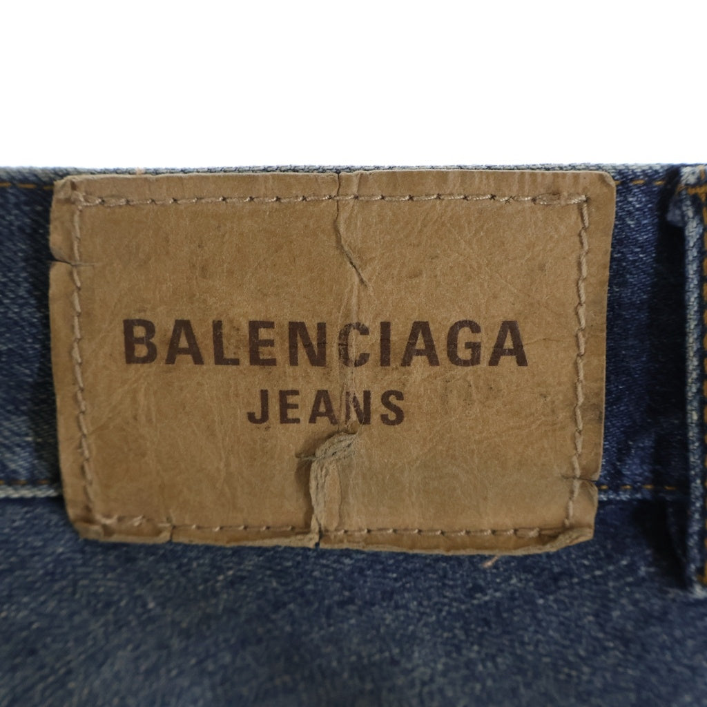 BALENCIAGA(バレンシアガ) George V Denim Baggy Pants ドローコード バギーデニムパンツ インディゴ 814161TRW62 814161 TRW62