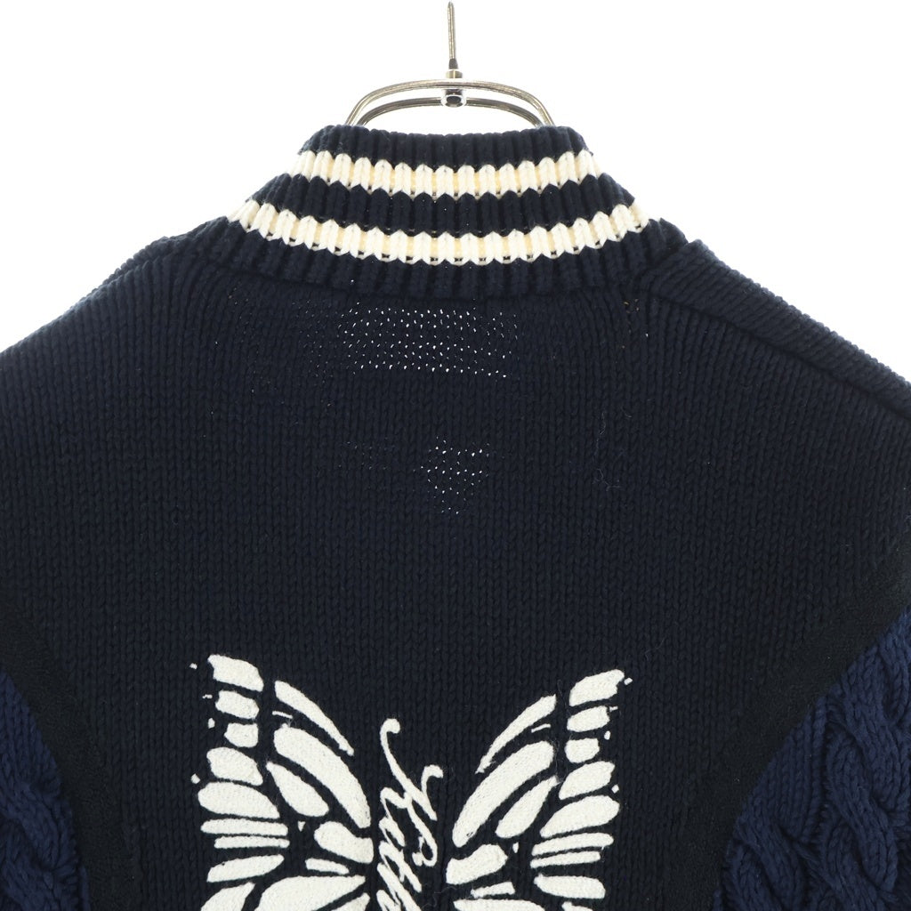 KITH(キス) ×NEEDLES WYONA FULL ZIP SWEATER ワイオナ フルジップ セーター ジャケット マルチカラー