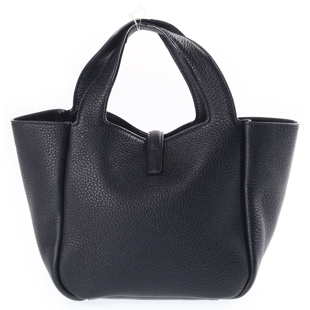 SAINT LAURENT PARIS(サンローランパリ) LE 5 A 7 ル サンカセット ベイビーベア グレインレザー2WAY ショルダーバッグ ブラック レディース