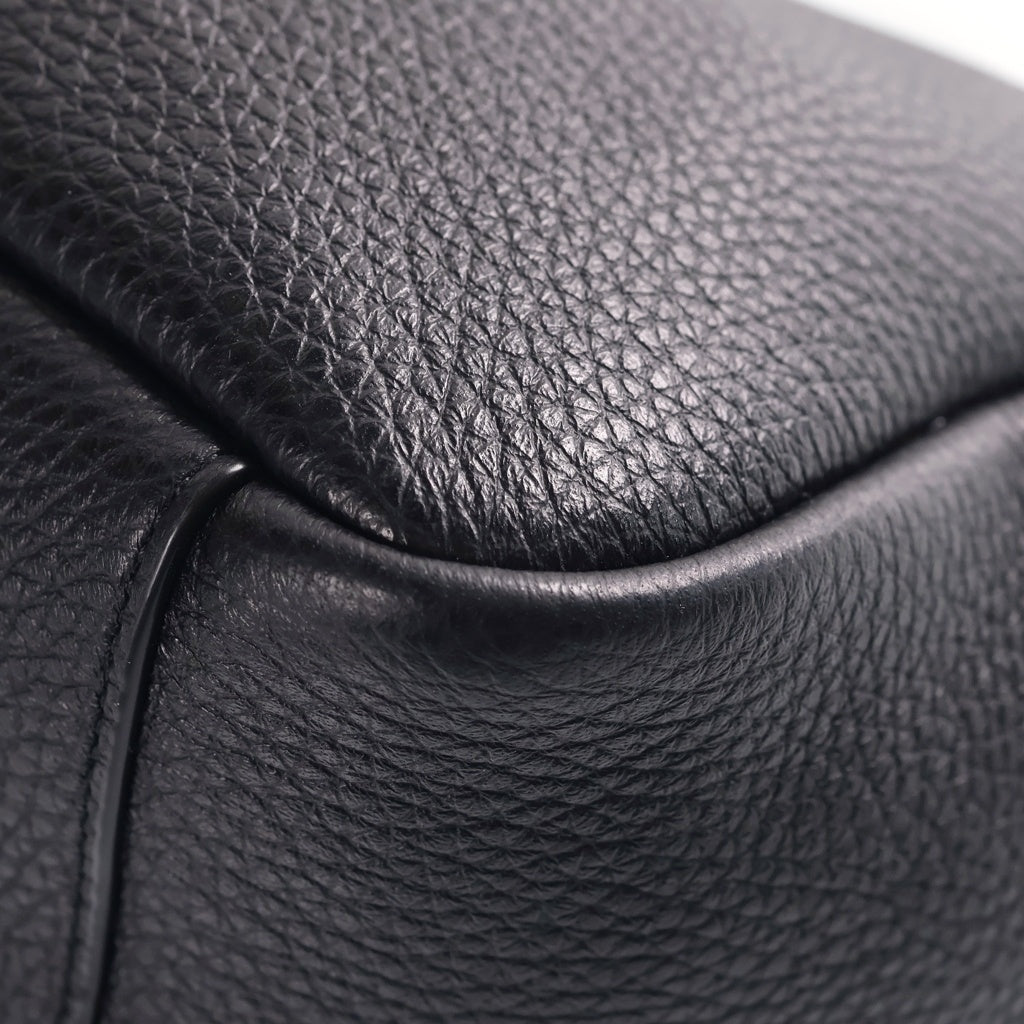 SAINT LAURENT PARIS(サンローランパリ) LE 5 A 7 ル サンカセット ベイビーベア グレインレザー2WAY ショルダーバッグ ブラック レディース