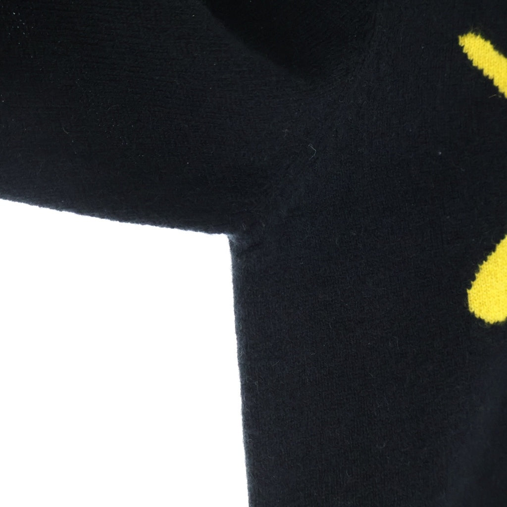 HUMAN MADE(ヒューマンメイド) x KAWS Made Knit Sweater Kids ×カウズ ロゴニット セーター キッズ ブラック XX26CS005