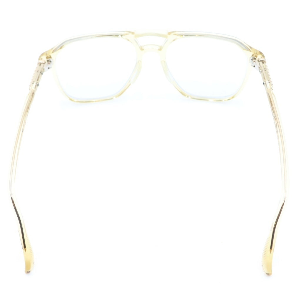 CHROME HEARTS(クロムハーツ) ZIPHER クリアフレーム ダブルブリッジサングラス 眼鏡 アイウェア ゴールド ※度入り