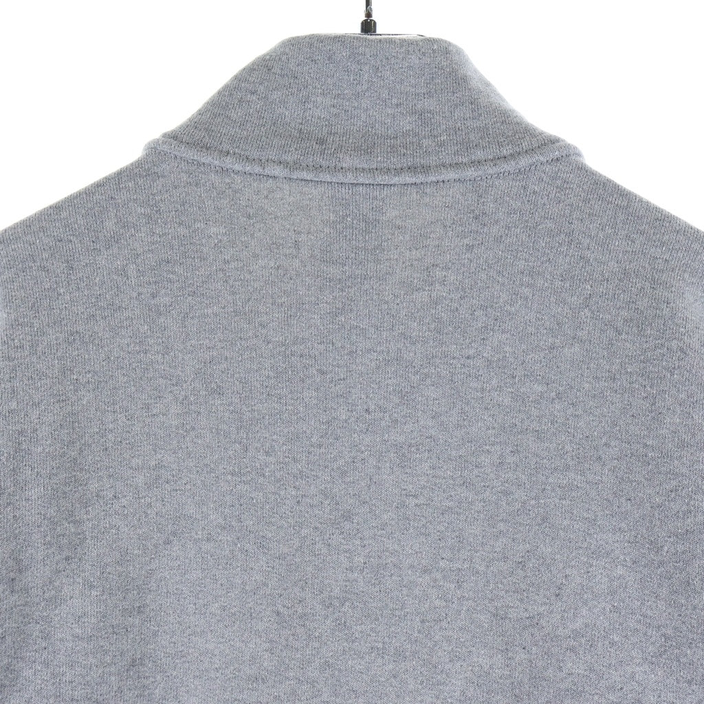 CHROME HEARTS(クロムハーツ) GYN U PAPER JAM 1/2 ZP PLVR クロスパッチハーフジップスウェット グレー