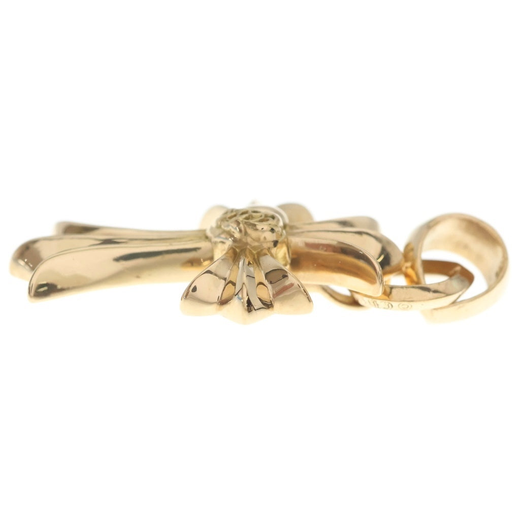 CHROME HEARTS(クロムハーツ) 22K CH CRS HRT W BALE スモールCHクロスハート ペンダントトップ ゴールド