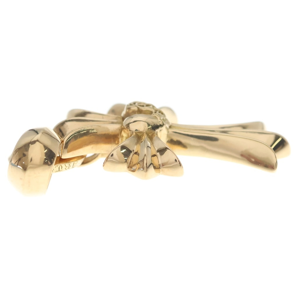 CHROME HEARTS(クロムハーツ) 22K CH CRS HRT W BALE スモールCHクロスハート ペンダントトップ ゴールド