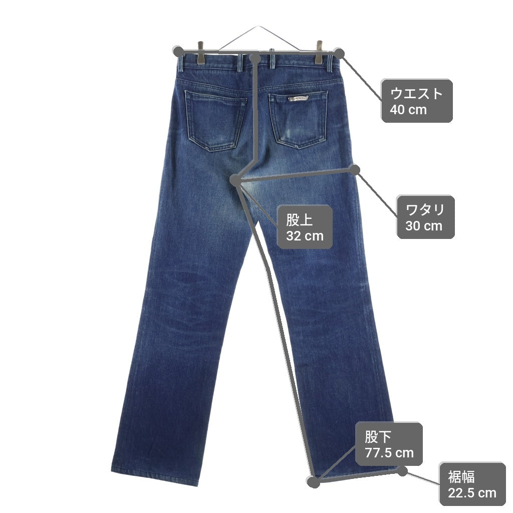 CHROME HEARTS(クロムハーツ) OLD 5PKT DENIM PANTS オールド ボタンフライ デニムパンツ インディゴ