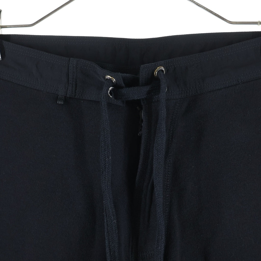 CHROME HEARTS(クロムハーツ) 1CROSS PATCH SWEAT SHORTS クロスパッチ ナイロン切替 スウェットハーフパンツ ショーツ ブラック