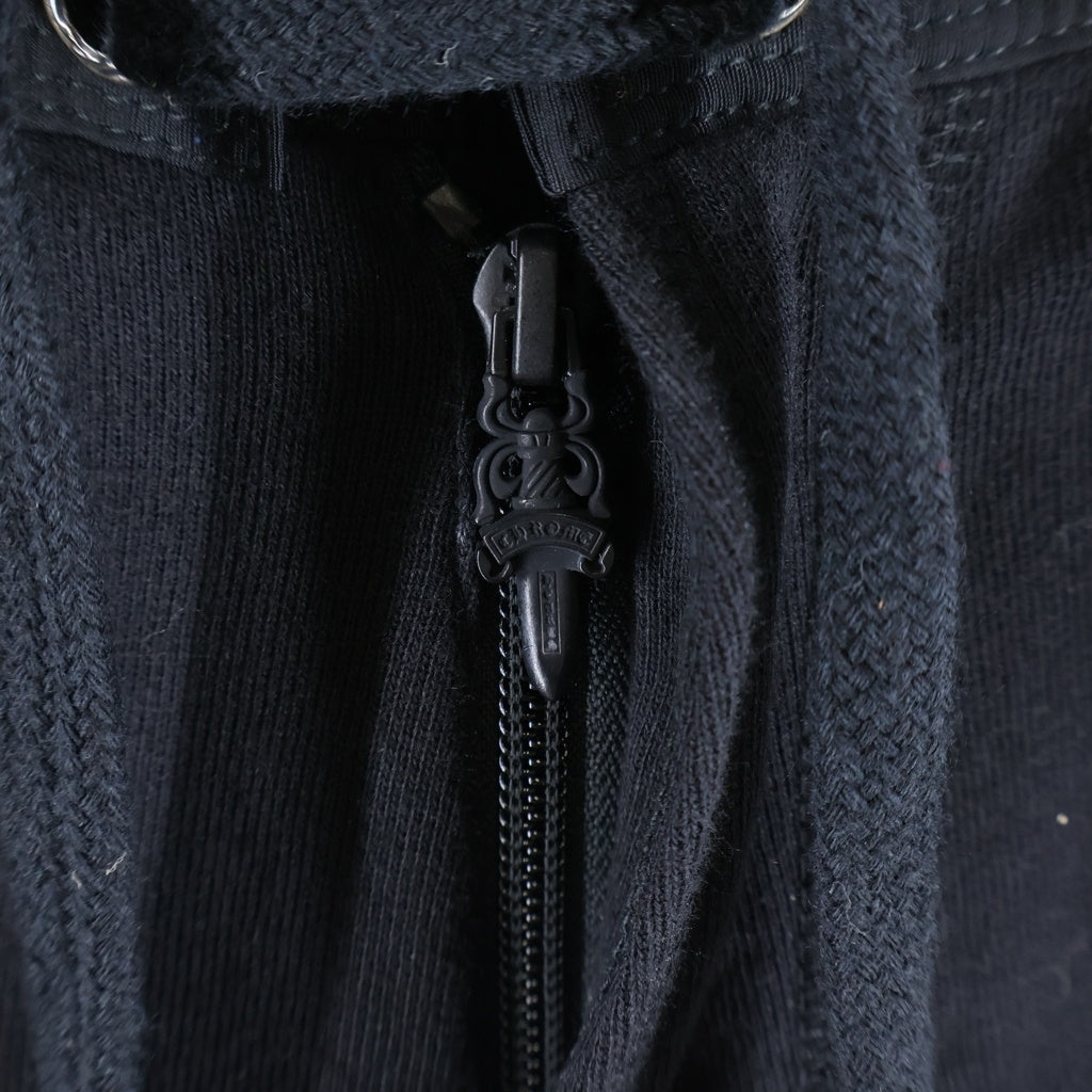 CHROME HEARTS(クロムハーツ) 1CROSS PATCH SWEAT SHORTS クロスパッチ ナイロン切替 スウェットハーフパンツ ショーツ ブラック