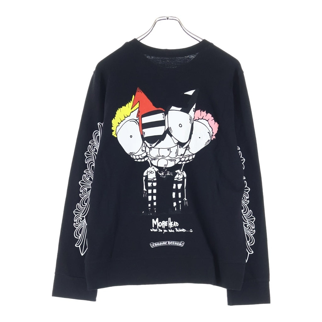 CHROME HEARTS(クロムハーツ) MATTY BOY MORE HEAD SWTSHRT マッティボーイ アームフローラル クルーネックスウェットトレーナー ブラック