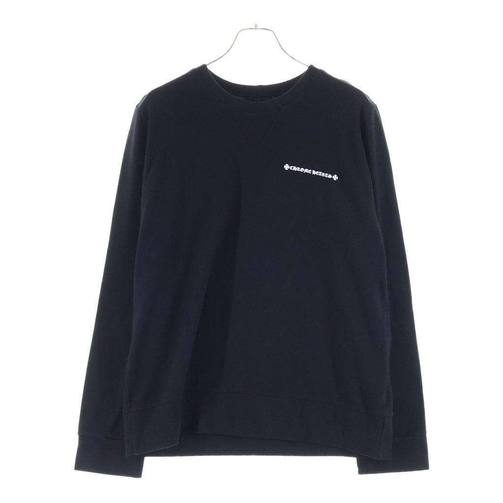 CHROME HEARTS(クロムハーツ) MATTY BOY MORE HEAD SWTSHRT マッティボーイ アームフローラル クルーネックスウェットトレーナー ブラック