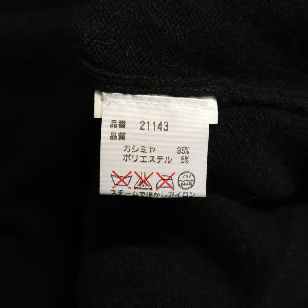 CHROME HEARTS(クロムハーツ) OLD CASHMERE KNIT SWEATER オールド バックホースシュープリント クルーネック カシミヤニットセーター ブラック