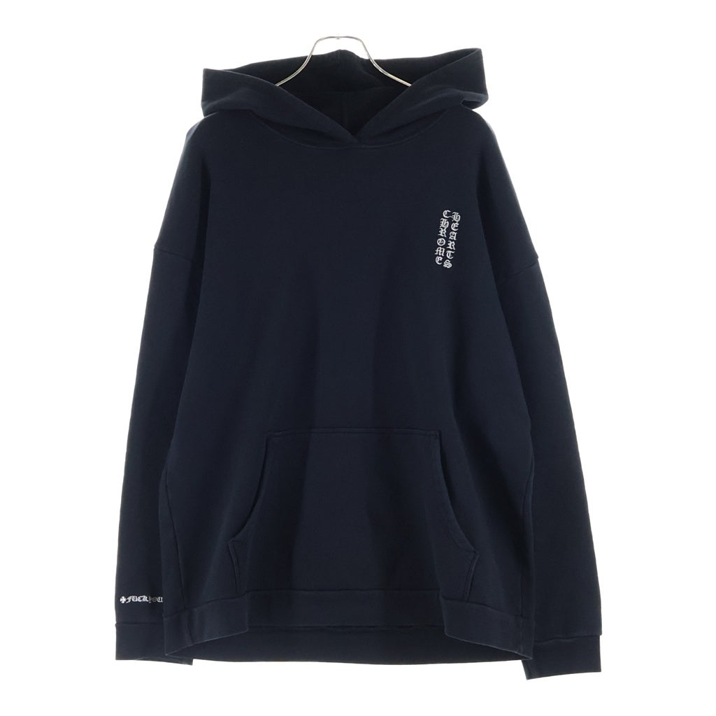 CHROME HEARTS(クロムハーツ) GRP Y NOT HOODIE ロゴ刺繍 プルオーバースウェットパーカー フーディー ブラック