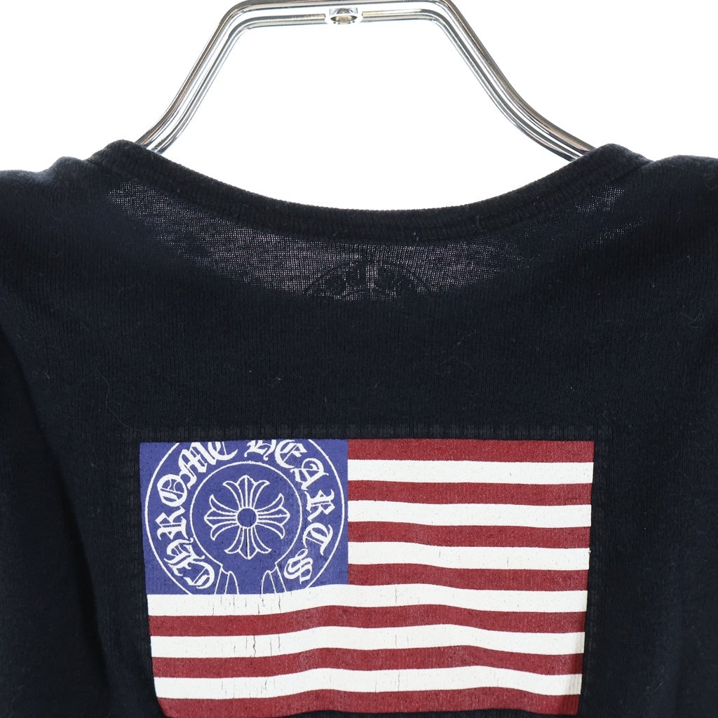 CHROME HEARTS(クロムハーツ) ROMPERS アメリカンフラッグ ヴァインダガー ロンパース ベビー服 ブラック キッズ