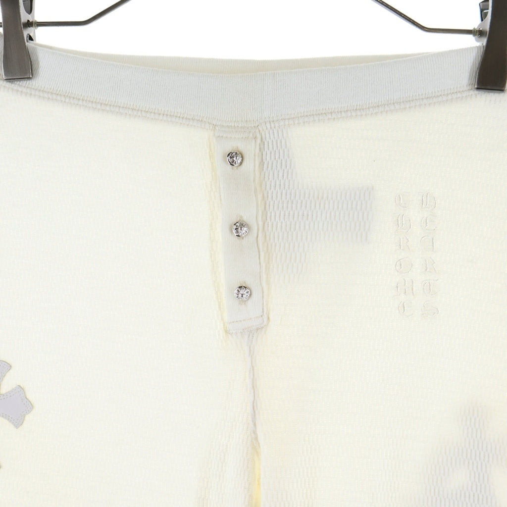 CHROME HEARTS(クロムハーツ) THERMAL PANTS クロスパッチ クロスボール サーマルレギンスパンツ ホワイト レディース