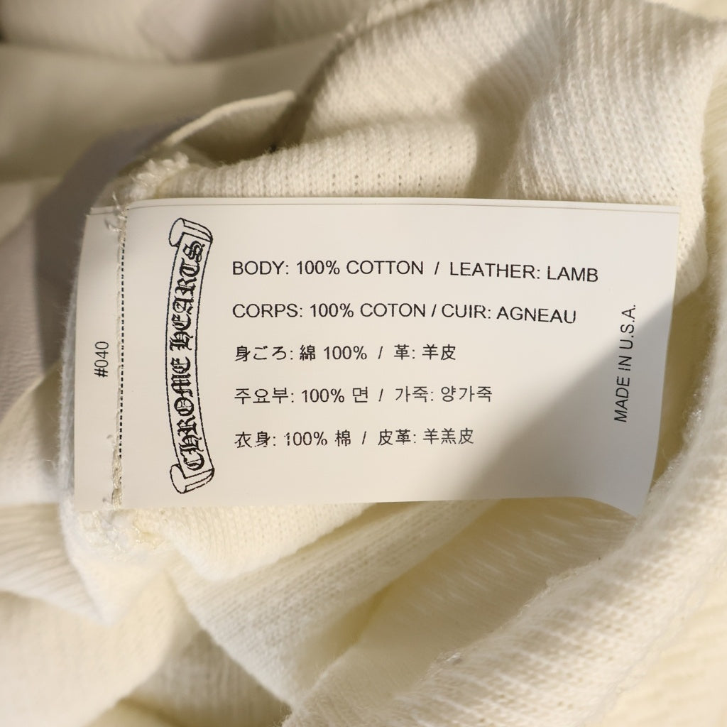 CHROME HEARTS(クロムハーツ) THERMAL PANTS クロスパッチ クロスボール サーマルレギンスパンツ ホワイト レディース