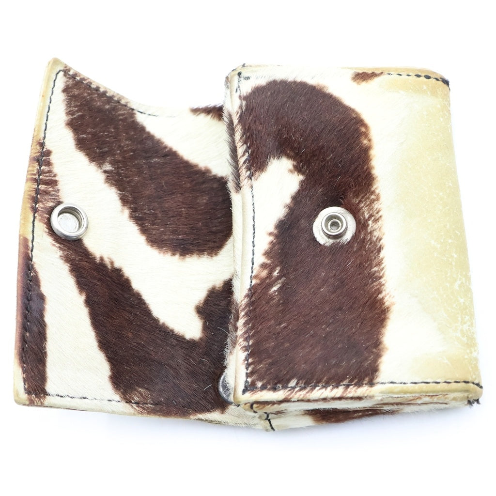 CHROME HEARTS(クロムハーツ) TINY WALLET ハラコレザー CHプラス タイニーウォレット 財布 ベージュ