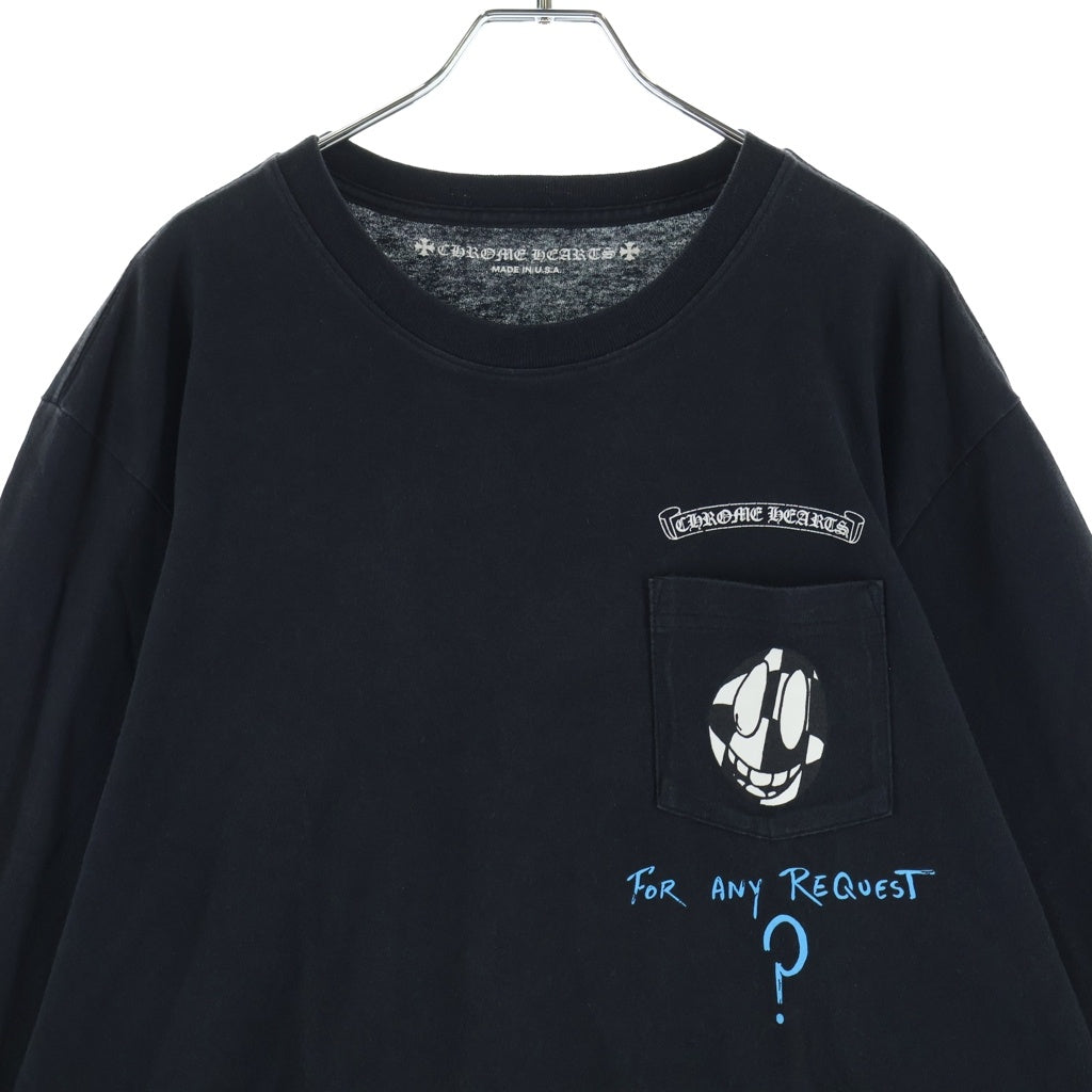 CHROME HEARTS(クロムハーツ) ×MATTY BOY LINK SEX RECORDS LONG SLEEVE TEE ×マッティボーイ PPO リンク セックスレコード ロングスリーブカットソー Tシャツ ブラック