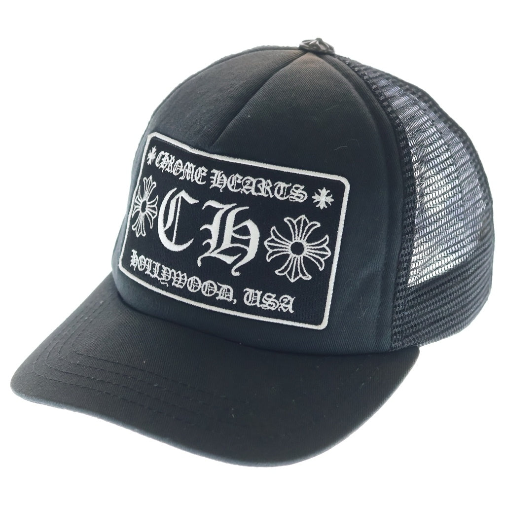 CHROME HEARTS(クロムハーツ) TRUCKER CAP CHパッチ メッシュ トラッカーキャップ 帽子 ブラック
