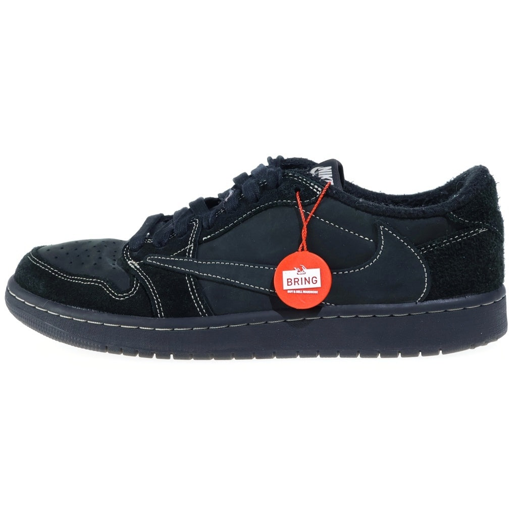 NIKE(ナイキ) ×TRAVIS SCOTT AIR JORDAN 1 LOW OG SP BLACK PHANTOM エアジョーダン1 ブラックファントム ローカットスニーカー ブラック US9.5/27.5cm DM7866-001