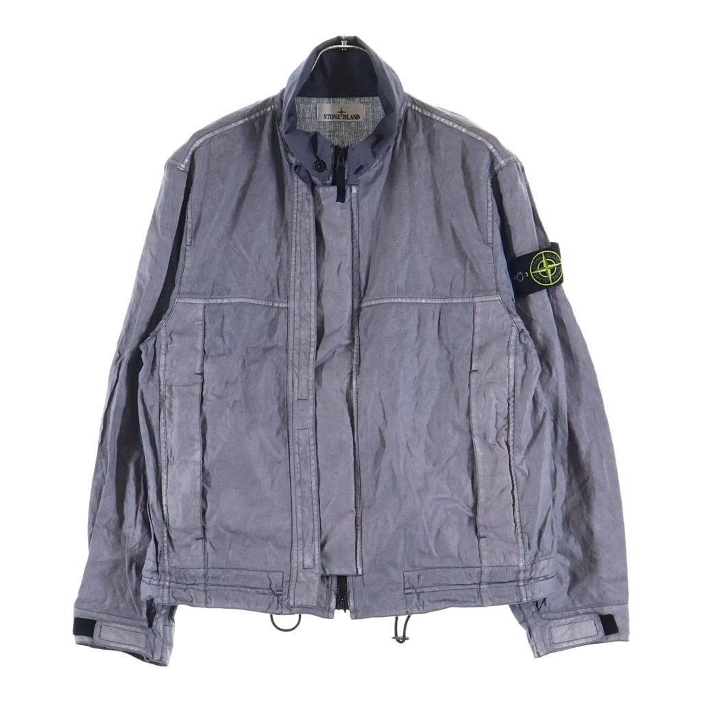 STONE ISLAND(ストーンアイランド) PLATED OVD LINEN JACKET プレイテッド オーブイディー リネン ジャケット グレー K1S154100039S0030