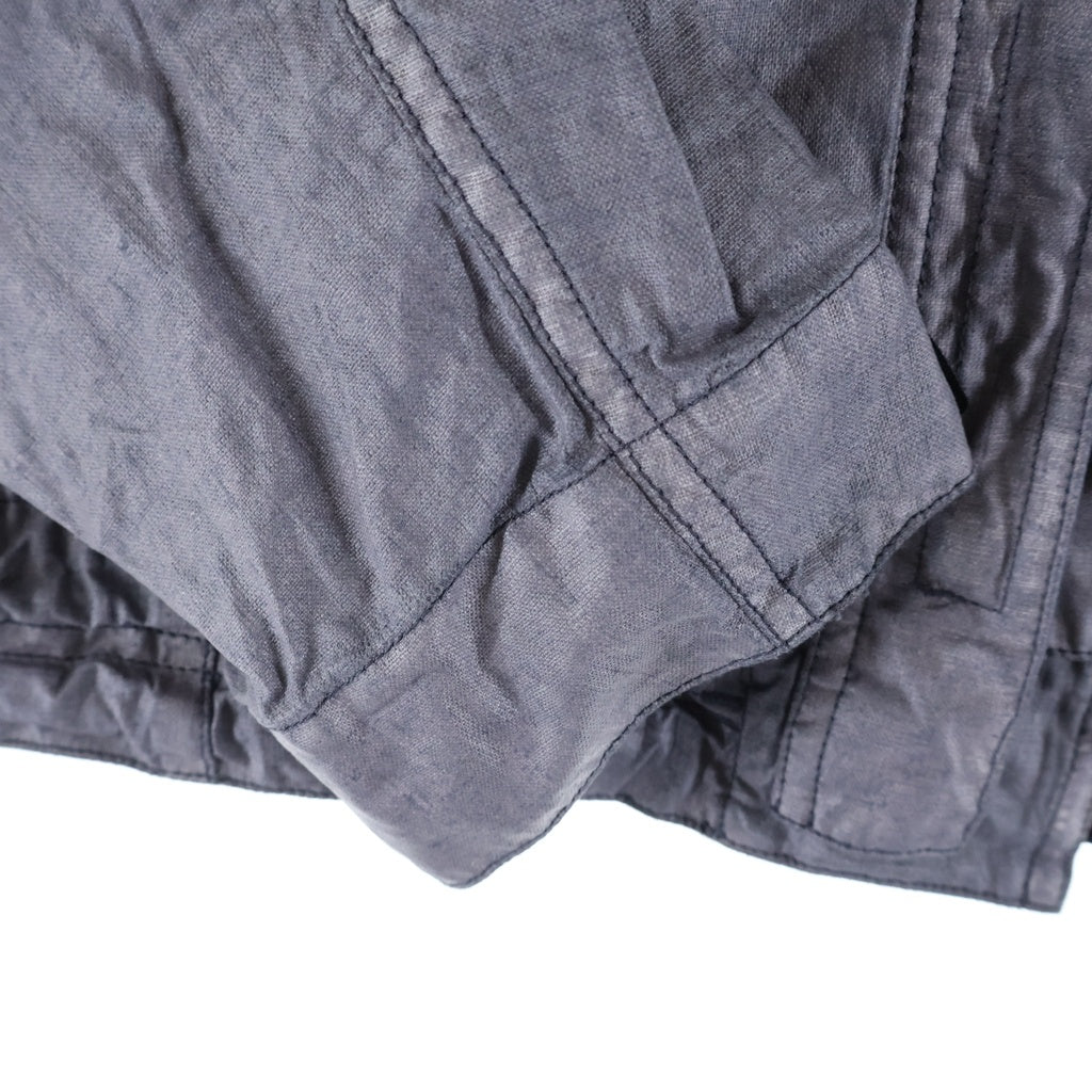 STONE ISLAND(ストーンアイランド) PLATED OVD LINEN JACKET プレイテッド オーブイディー リネン ジャケット グレー K1S154100039S0030
