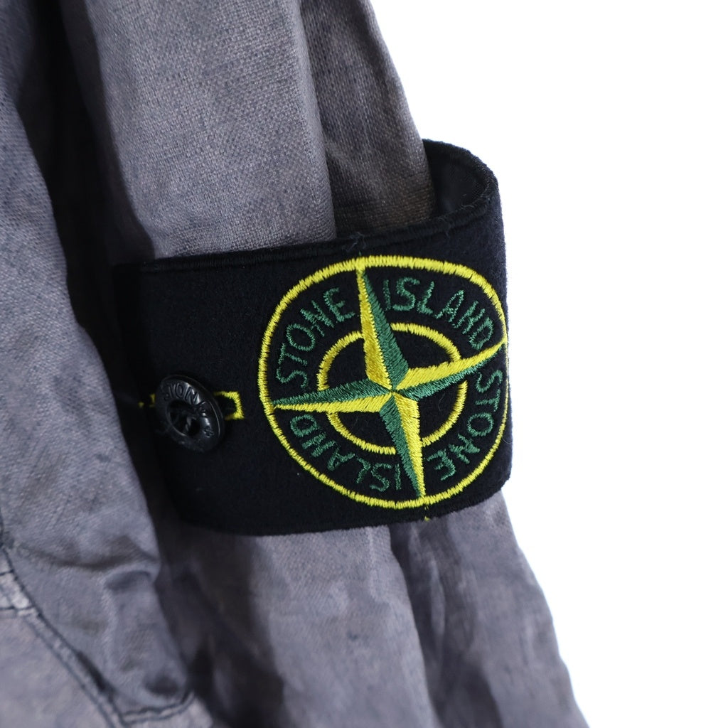 STONE ISLAND(ストーンアイランド) PLATED OVD LINEN JACKET プレイテッド オーブイディー リネン ジャケット グレー K1S154100039S0030