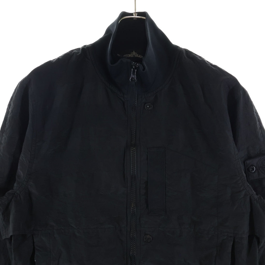 STONE ISLAND(ストーンアイランド) SHADOW PROJECT コンパスロゴ シャドウプロジェクト ジップアップ ナイロン ジャケット ブラック 721940701