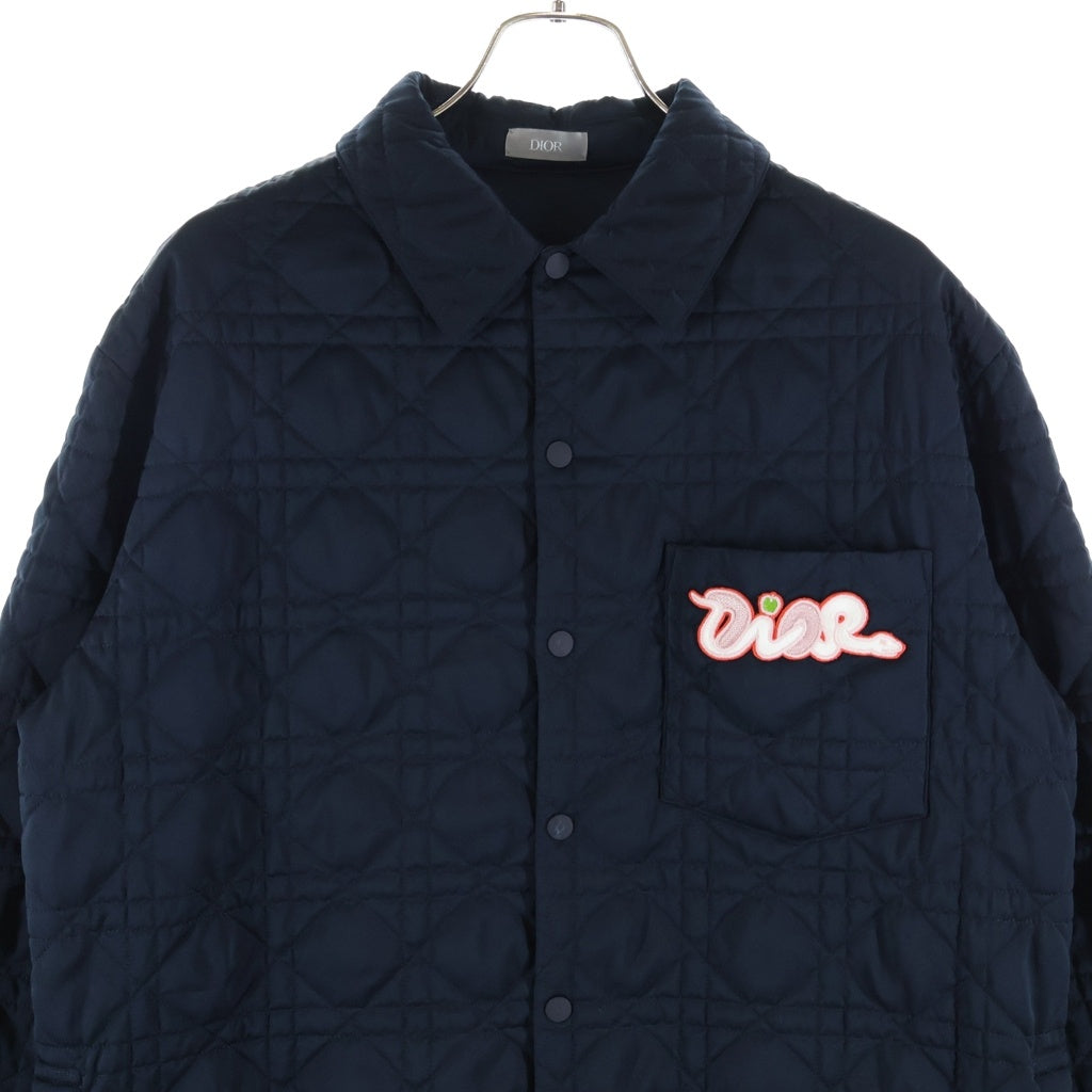 DIOR(ディオール) ×KAWS TECHNICAL SATIN OVERSHIRT テクニカル サテン オーバーシャツ ネイビー 313C509E5918