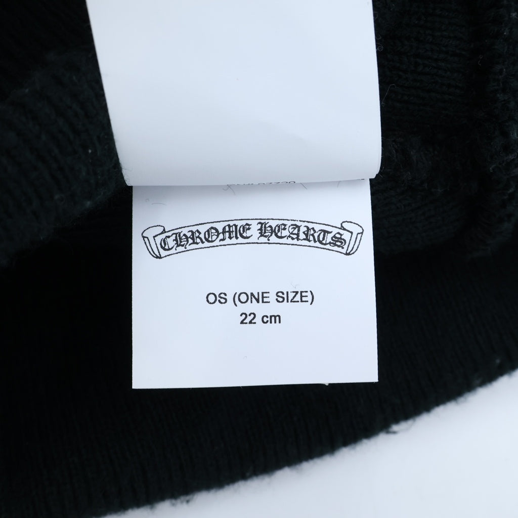 CHROME HEARTS(クロムハーツ) CH Logo Embroidery Acrylic Beanie CHロゴ刺繍ビーニー ニット帽 ブラック